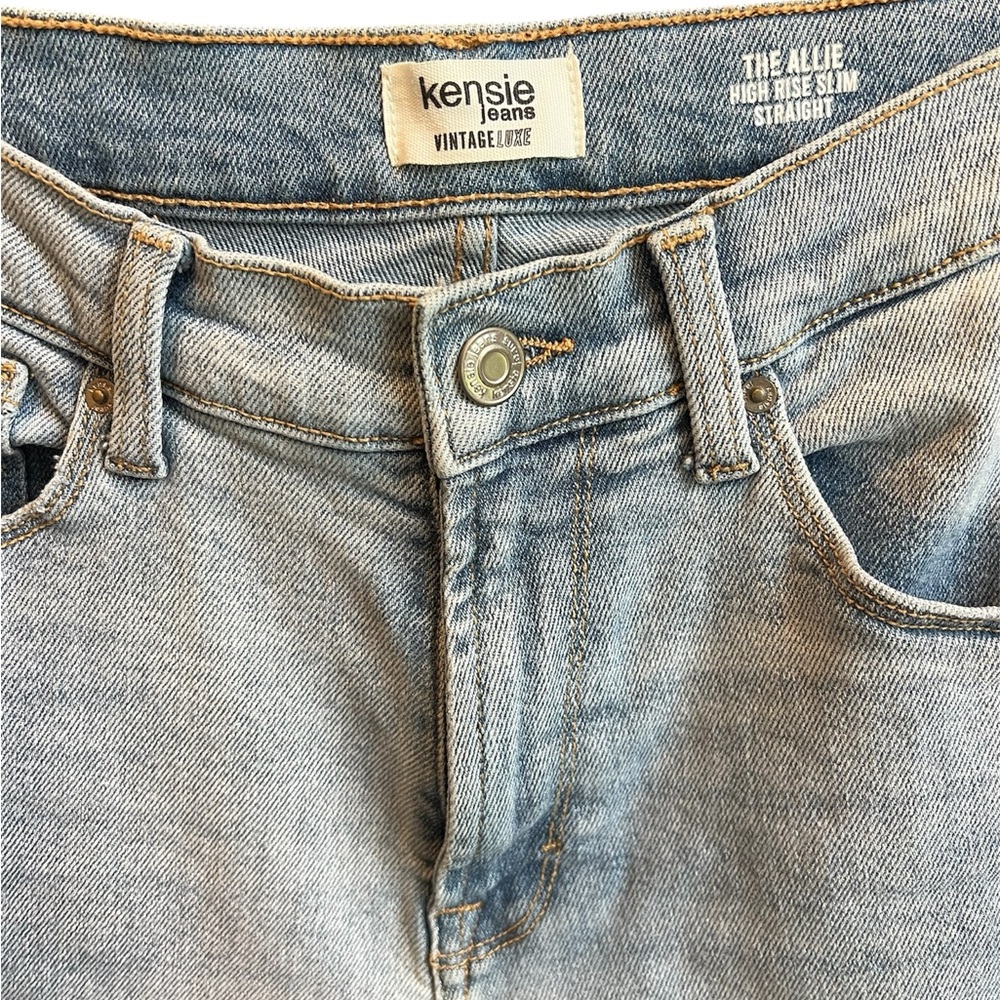 Kensie High Rise Straight Slim Jean NWOT - Picture 3 of 6